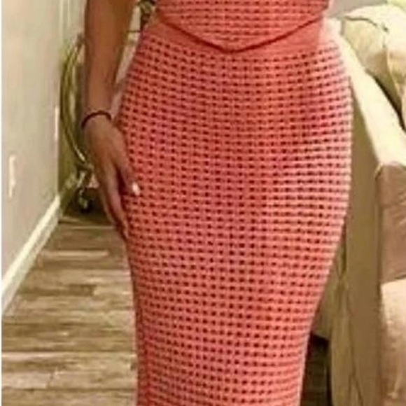 Gianni Bini Dresses & Skirts - Gianni Bini Pink Crochet Eddie Skirt Size Medium- worn by Southern Charm Star!⭐️